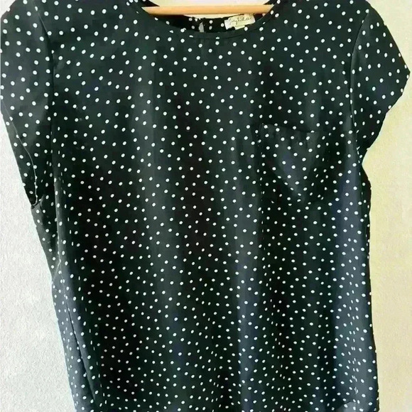 Lily White Polk a dot blouse - Picture 1 of 5